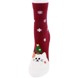Veselé Vianočné ponožky s motívom zvieratka
